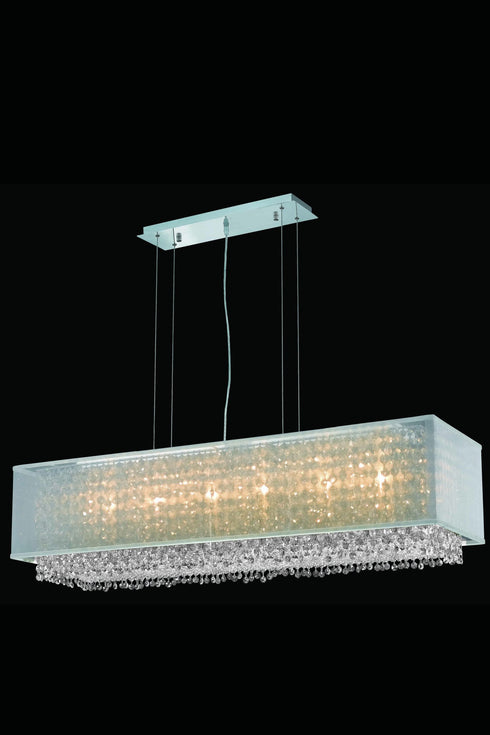 Elegant Lighting Moda 6 Light Pendant Model: 1691D41C-CL03/SS