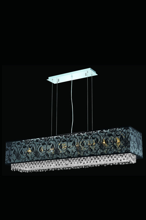 Elegant Lighting Moda 8 Light Pendant Model: 1591D48C-CL03/SS