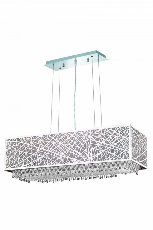 Elegant Lighting Moda 6 Light Pendant Model: 1791D34C-CL03/SS