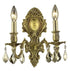 Elegant Lighting Monarch 2 Light Sconce Model: 9602W10DB/EC