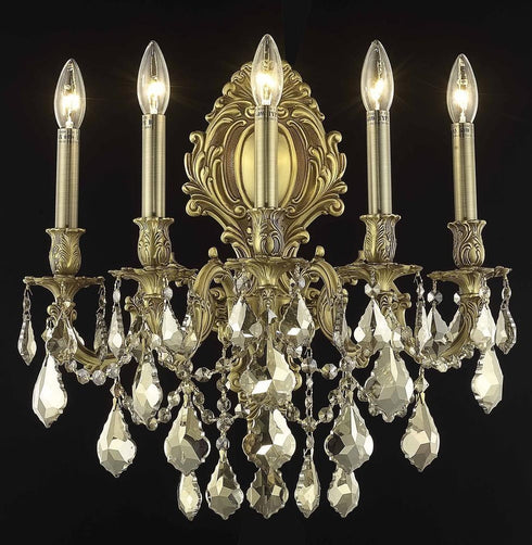 Elegant Lighting Monarch 5 Light Sconce Model: 9605W21FG/RC