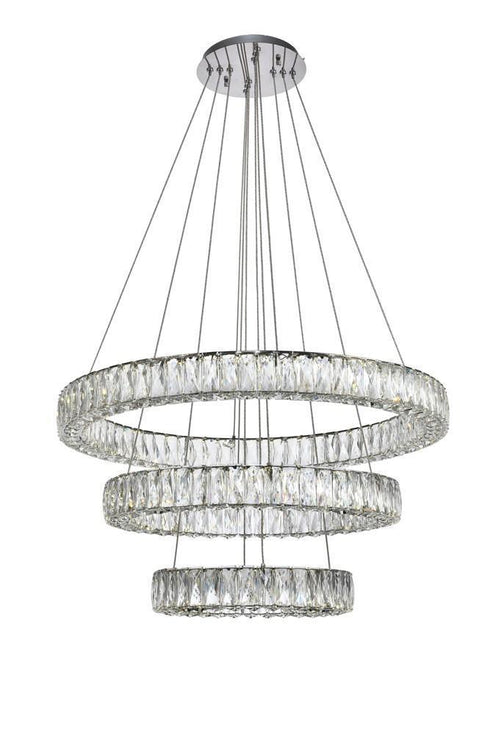 Elegant Lighting Monroe 6 Light Chandelier Model: 3503G3LC