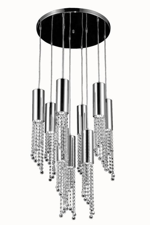 Elegant Lighting Niagara 9 Light Pendant Model: V2057D9R/RC