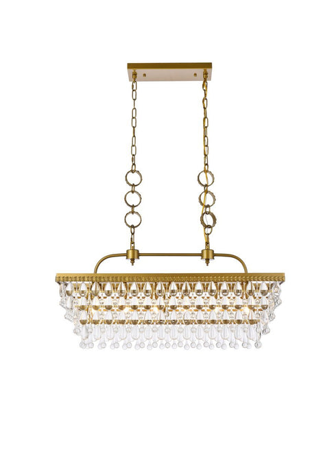 Elegant Lighting Nordic 6 Light Pendant Model: 1219G32BR