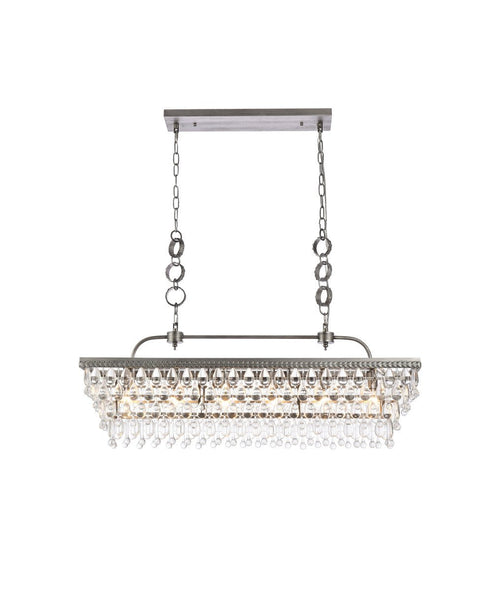 Elegant Lighting Nordic 6 Light Pendant Model: 1219G40BR