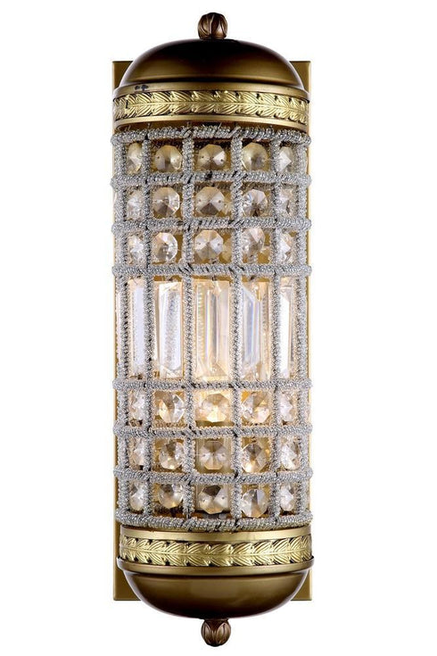 Elegant Lighting Olivia 1 Light Sconce Model: 1205W5DB/RC