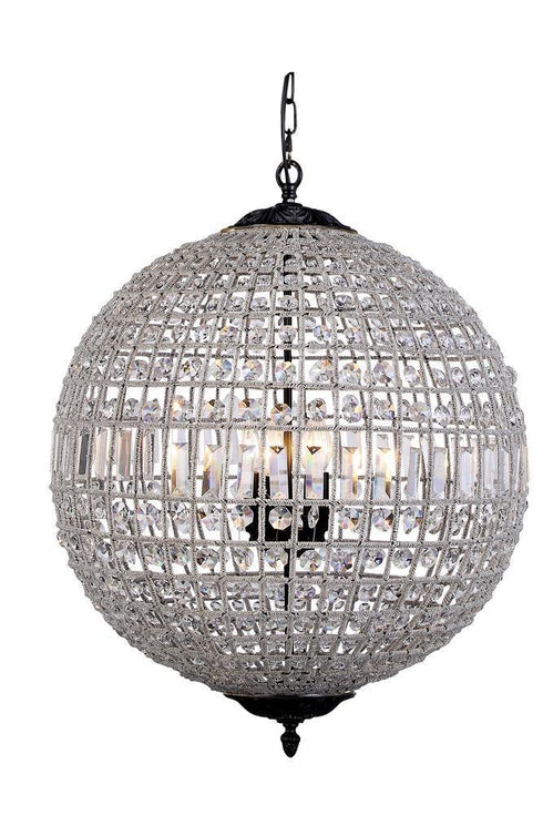 Elegant Lighting Olivia 5 Light Pendant Model: 1205D24FG/RC