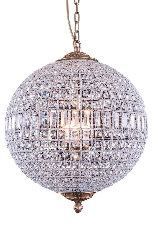 Elegant Lighting Olivia 5 Light Pendant Model: 1205D24FG/RC