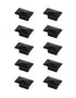 Elegant Decor Perry 2 Inch Matte Black Rectangle Knob Model: KB2026-MB-10PK