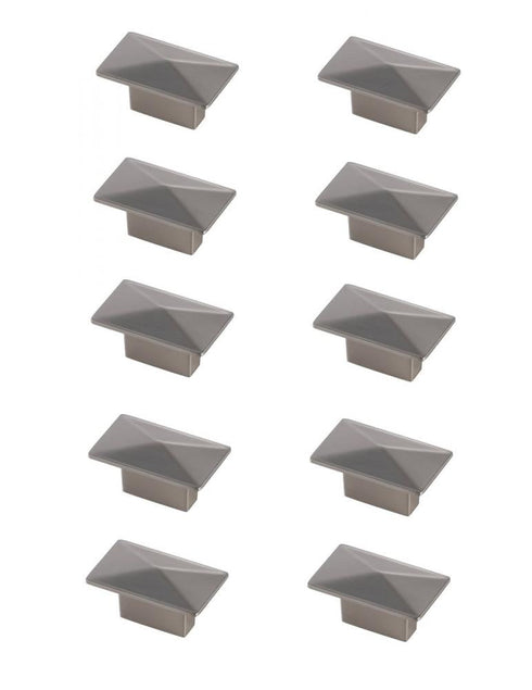 Elegant Decor Perry 2 Inch Matte Black Rectangle Knob Model: KB2026-MB-10PK