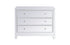 Elegant Decor Reflexion 40 Inch Mirrored Three Drawer Cabinet In Model: MF72019WH