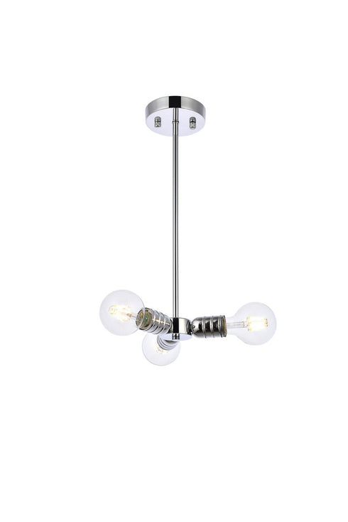 Living District Reyes 3 Light Pendant Model: LD2337BK
