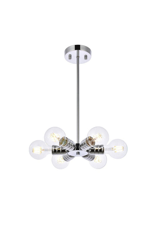 Living District Reyes 6 Light Pendant Model: LD2338BK