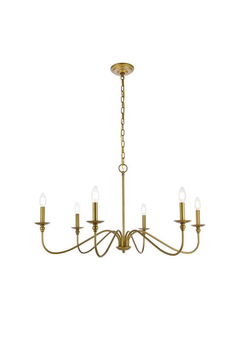 Living District Rohan 6 Light Chandelier Model: LD5006D36BR