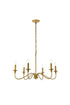 Living District Rohan 6 Light Chandelier Model: LD5056D30PN