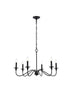 Living District Rohan 6 Light Chandelier Model: LD5056D30PN