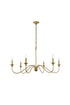 Living District Rohan 6 Light Chandelier Model: LD5056D42BRB