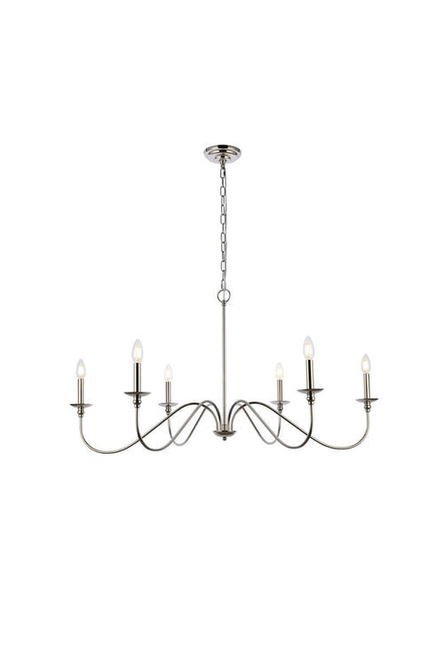 Living District Rohan 6 Light Chandelier Model: LD5056D42BRB