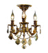 Elegant Lighting Rosalia 3 Light Flush Mount Model: 9203F13DB/SS