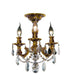Elegant Lighting Rosalia 3 Light Flush Mount Model: 9203F13DB/SS