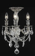 Elegant Lighting Rosalia 3 Light Flush Mount Model: 9203F13DB/SS