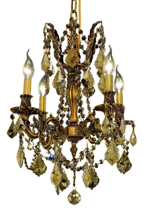 Elegant Lighting Rosalia 4 Light Pendant Model: 9204D17DB/RC