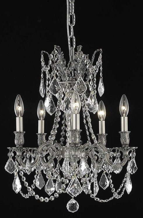 Elegant Lighting Rosalia 5 Light Pendant Model: 9205D18FG-GT/RC