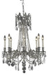 Elegant Lighting Rosalia 8 Light Chandelier Model: 9208D24FG/RC
