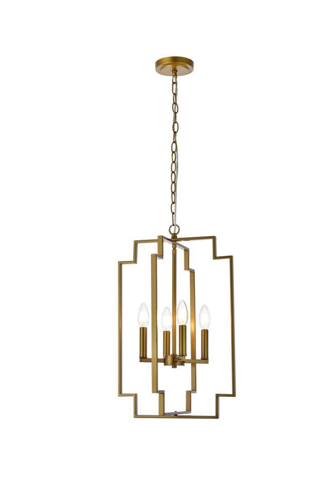 Living District Rosenfeld 4 Light Pendant Model: LD7066D14BK