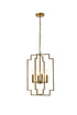 Living District Rosenfeld 4 Light Pendant Model: LD7066D14BR