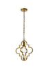 Living District Sandara 1 Light Pendant Model: LD7062D12BK