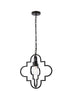 Living District Sandara 1 Light Pendant Model: LD7063D16BK