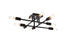 Living District Script 8 Light Flush Mount Model: LD2351BK