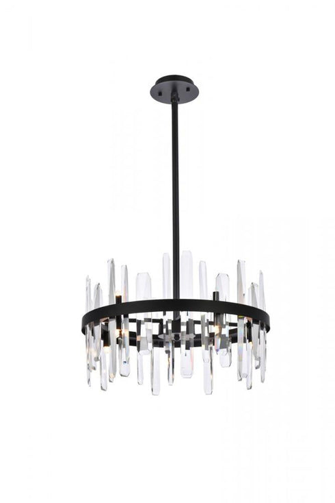 Elegant Lighting Serena 10 Light Pendant Model: 2200D20BK