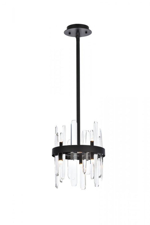 Elegant Lighting Serena 6 Light Pendant Model: 2200D10BK