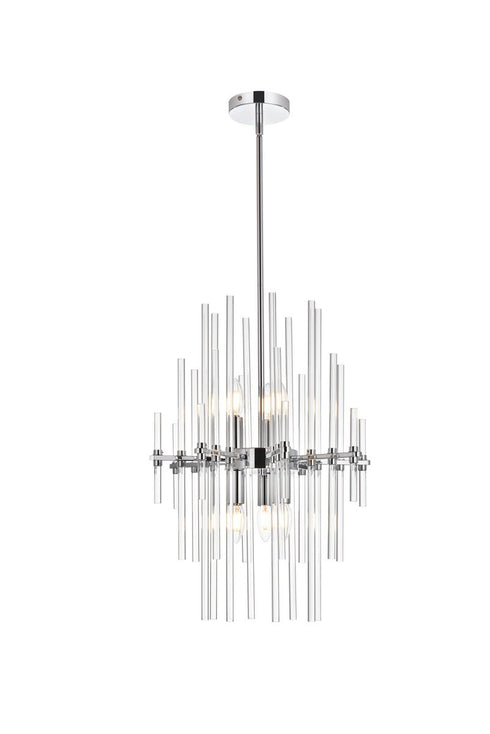 Elegant Lighting Sienna 6 Light Pendant Model: 2502D17SG