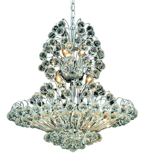 Elegant Lighting Sirius 22 Light Chandelier Model: V2908D24C/SS