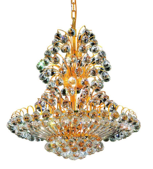 Elegant Lighting Sirius 22 Light Chandelier Model: V2908D24C/SS