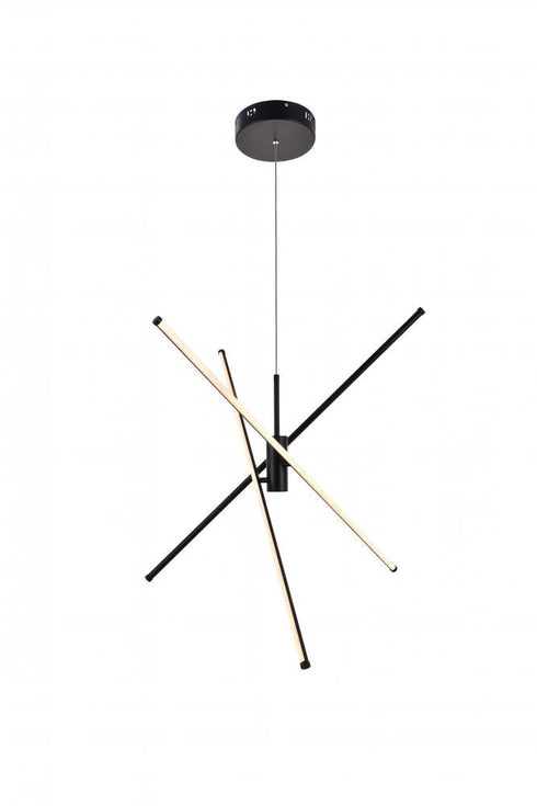 Living District Sonya 3 Light Pendant Model: LD9001D42BK