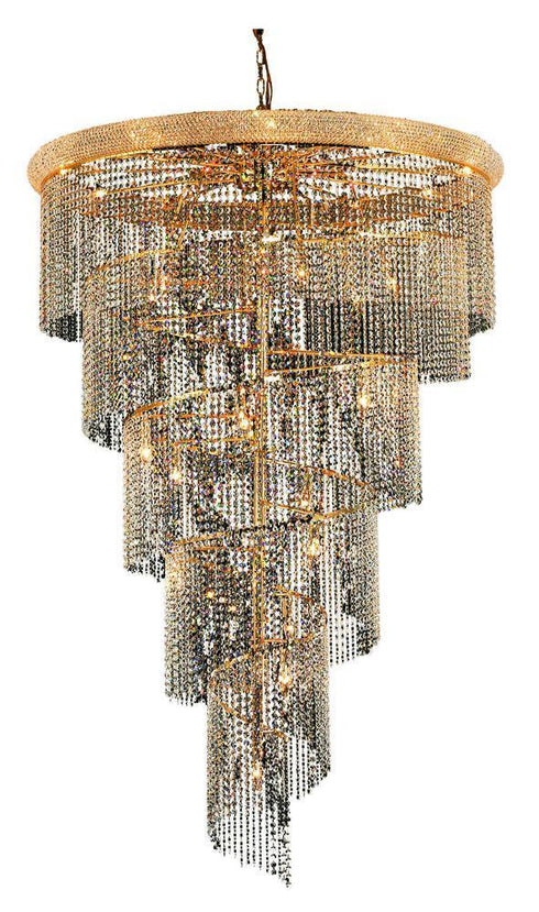 Elegant Lighting Spiral 29 Light Chandelier Model: V1801SR48C/RC