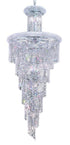 Elegant Lighting Spiral 32 Light Chandelier Model: V1800SR30C/SS