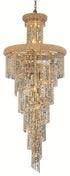Elegant Lighting Spiral 32 Light Chandelier Model: V1800SR30C/SS