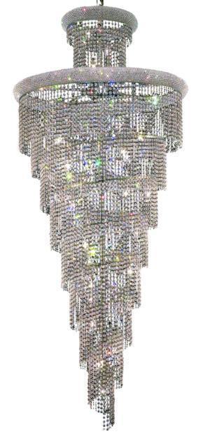 Elegant Lighting Spiral 32 Light Chandelier Model: V1800SR36C/RC