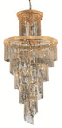 Elegant Lighting Spiral 41 Light Chandelier Model: V1800SR48C/RC