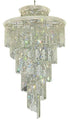 Elegant Lighting Spiral 41 Light Chandelier Model: V1800SR48C/RC