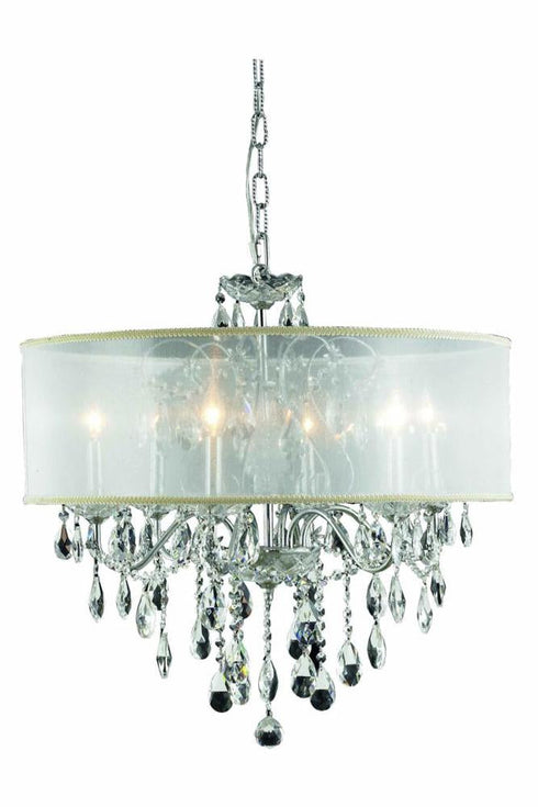 Elegant Lighting St. Francis 6 Light Chandelier Model: 2016D24C+SH/EC