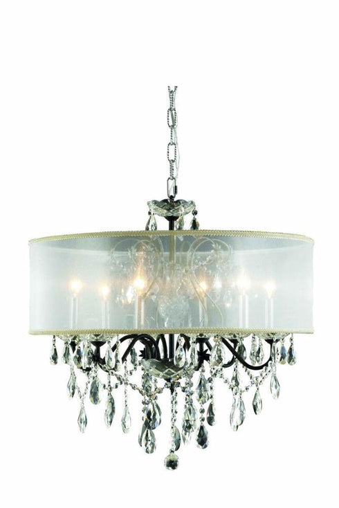 Elegant Lighting St. Francis 6 Light Chandelier Model: 2016D24DB+SH/EC