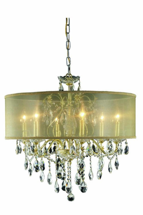 Elegant Lighting St. Francis 6 Light Chandelier Model: 2016D24G+SH/EC