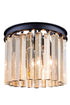 Elegant Lighting Sydney 3 Light Flush Mount Model: 1208F12MB/RC