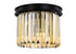 Elegant Lighting Sydney 3 Light Flush Mount Model: 1238F12MB-SS/RC
